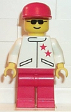 LEGO jstr008 Jacket 2 Stars White - Red Legs, Red Cap
